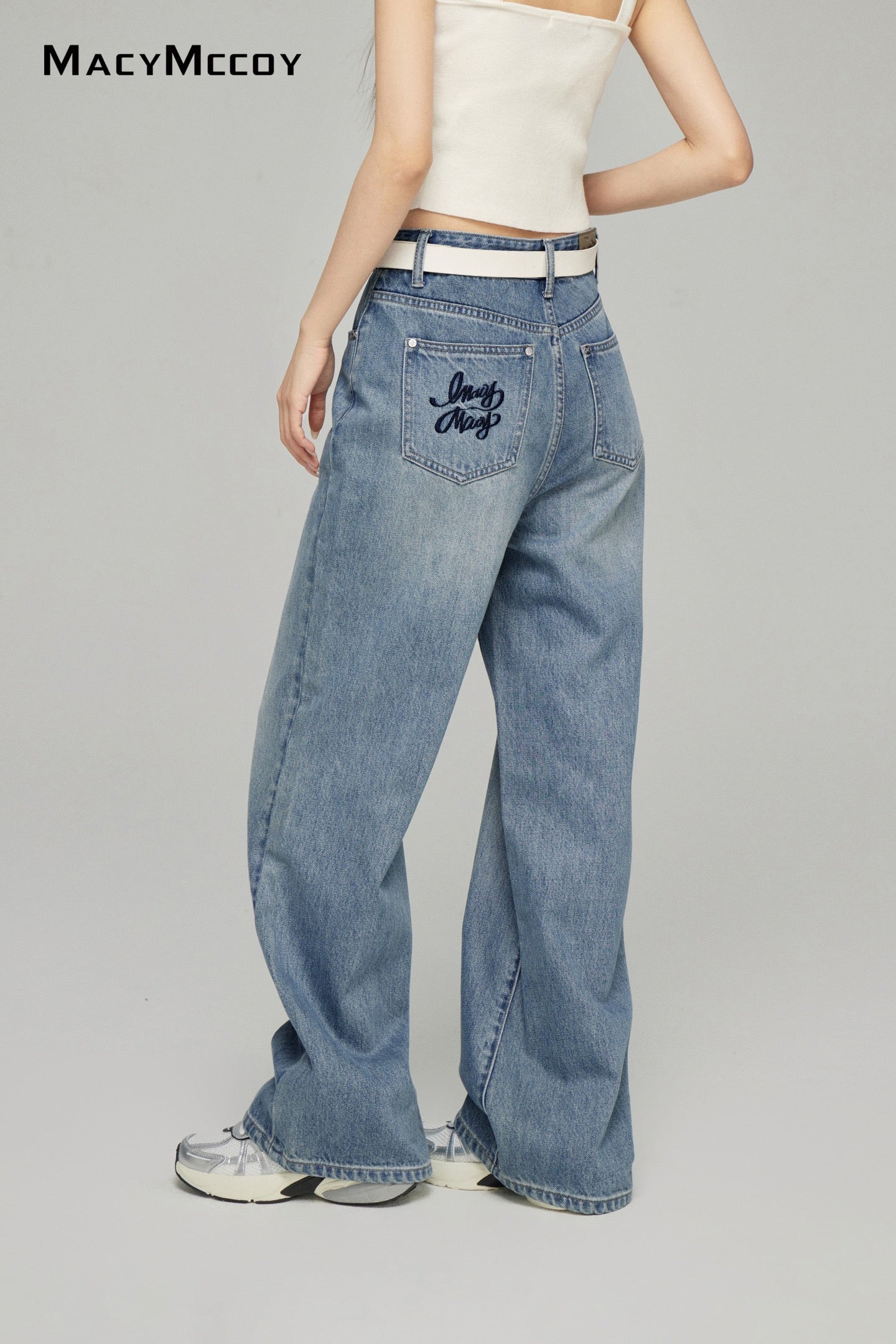 Macy Mccoy MMC2025007 Embroidered jeans (2color)