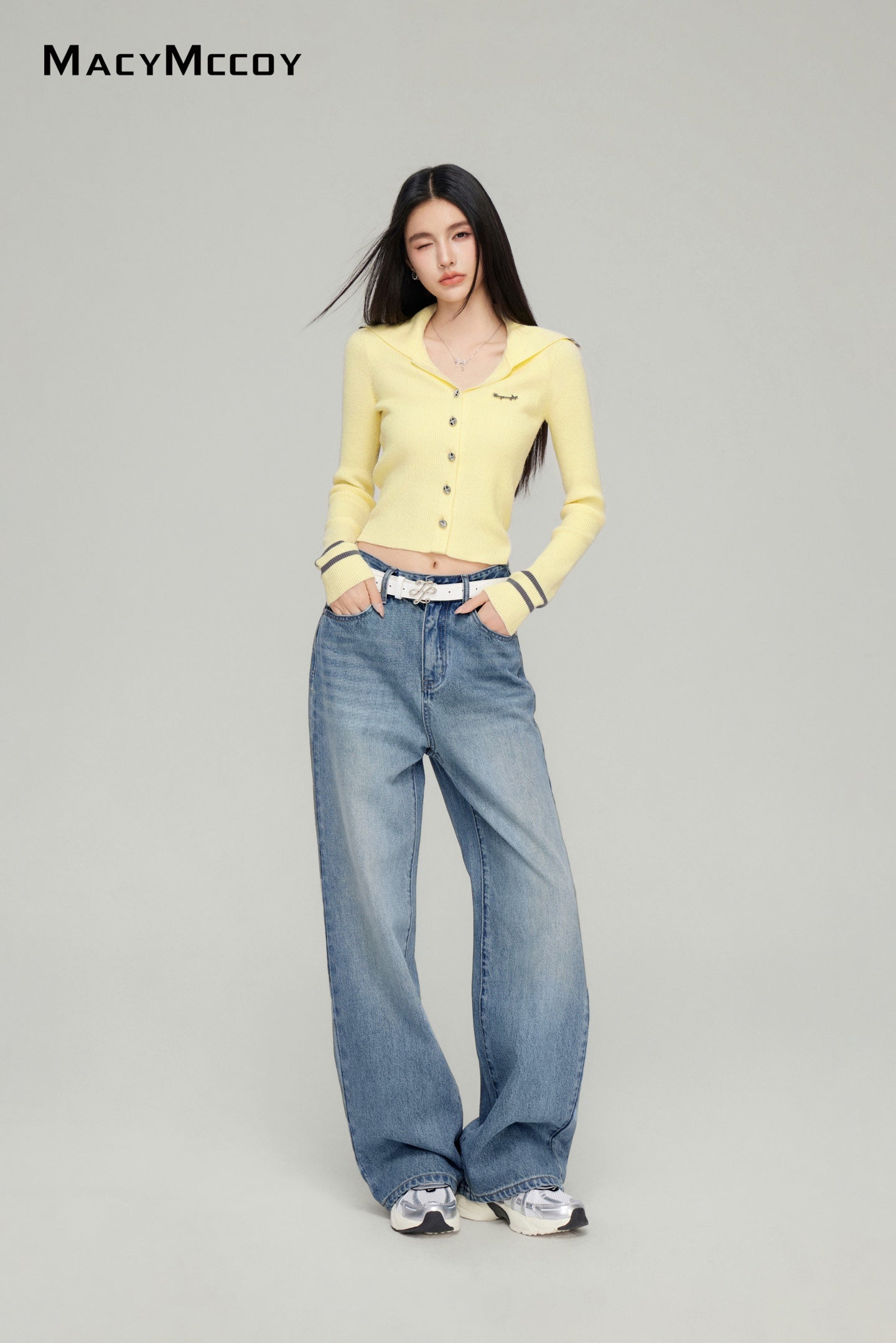 Macy Mccoy MMC2025007 Embroidered jeans (2color)