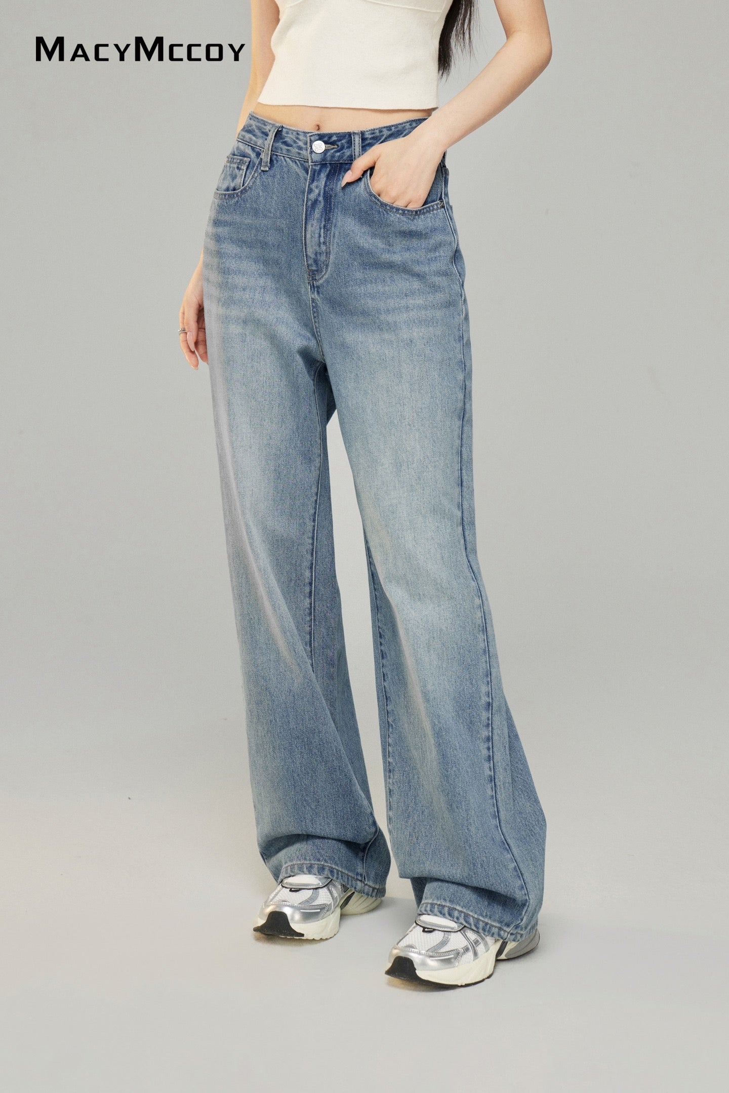 Macy Mccoy MMC2025007 Embroidered jeans (2color)