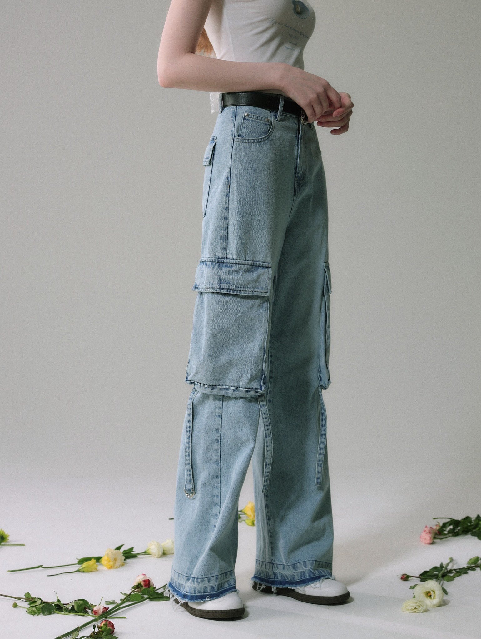 Lafreedom SALE LAF340304 Casual and minimalist workwear straight leg jeans