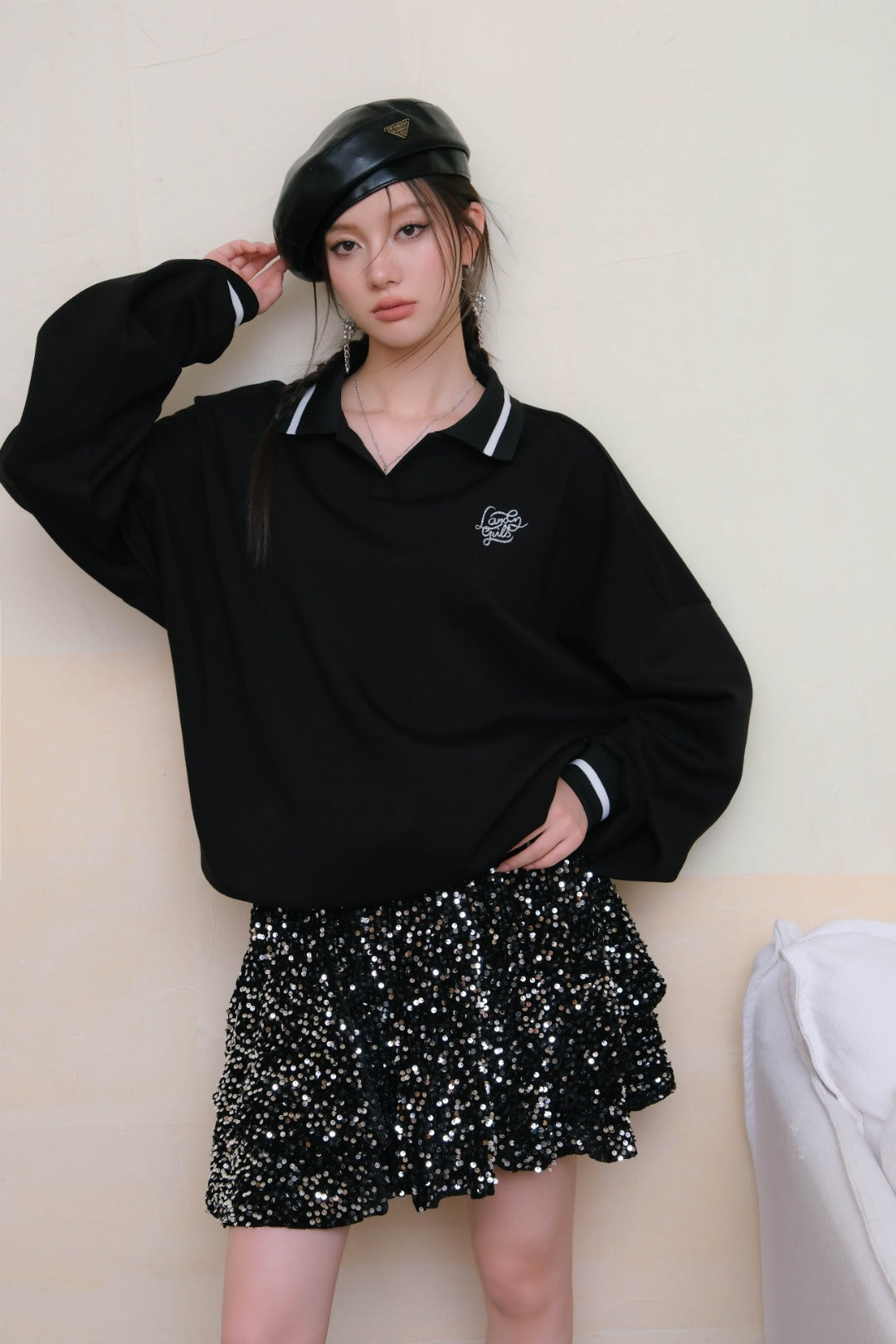 Lafreedom SALE LAC330812 Lazy style hot stamping hoodie
