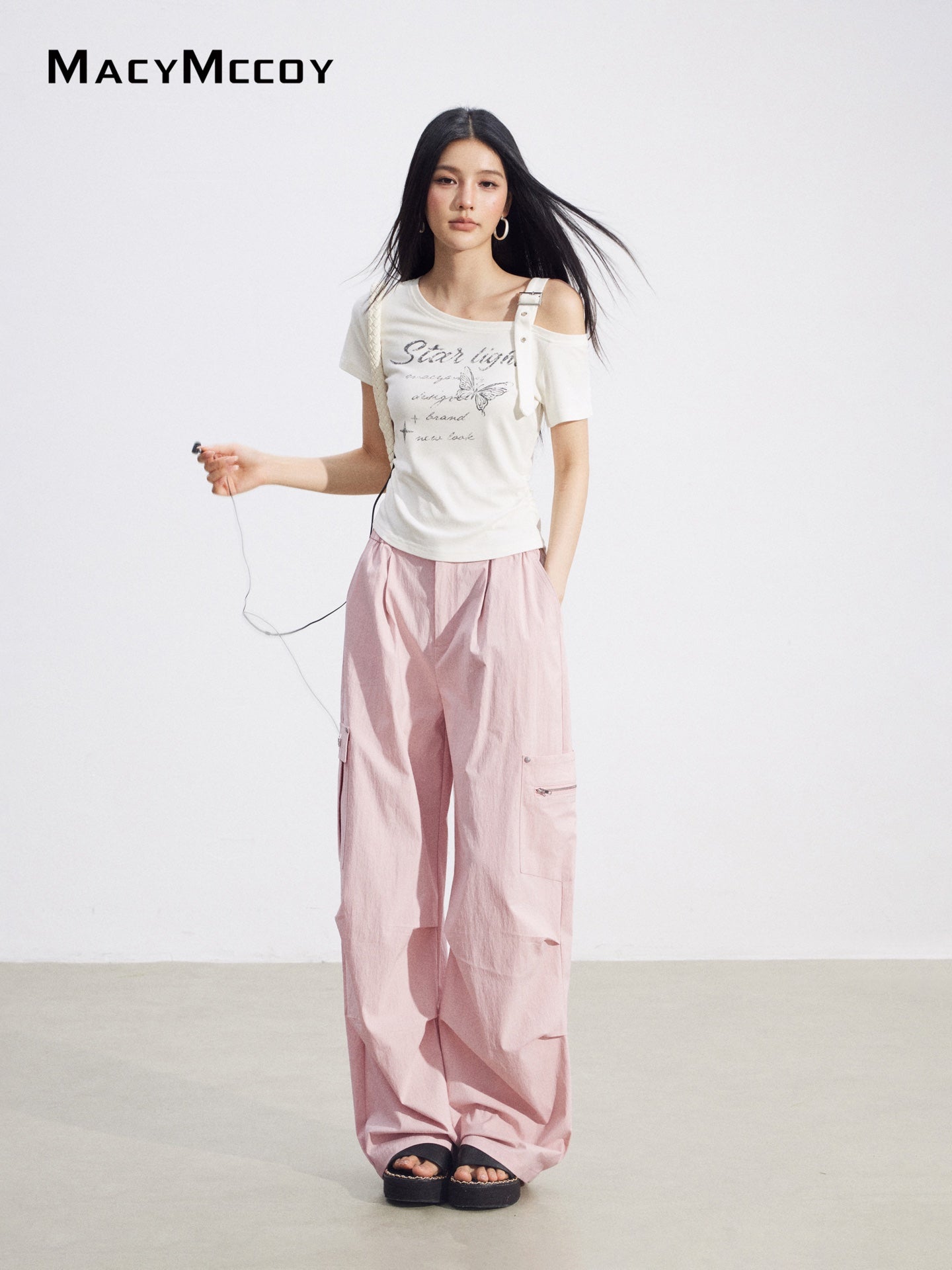 MacyMccoy MMC2026095 Pocket Cargo Pants(2color)