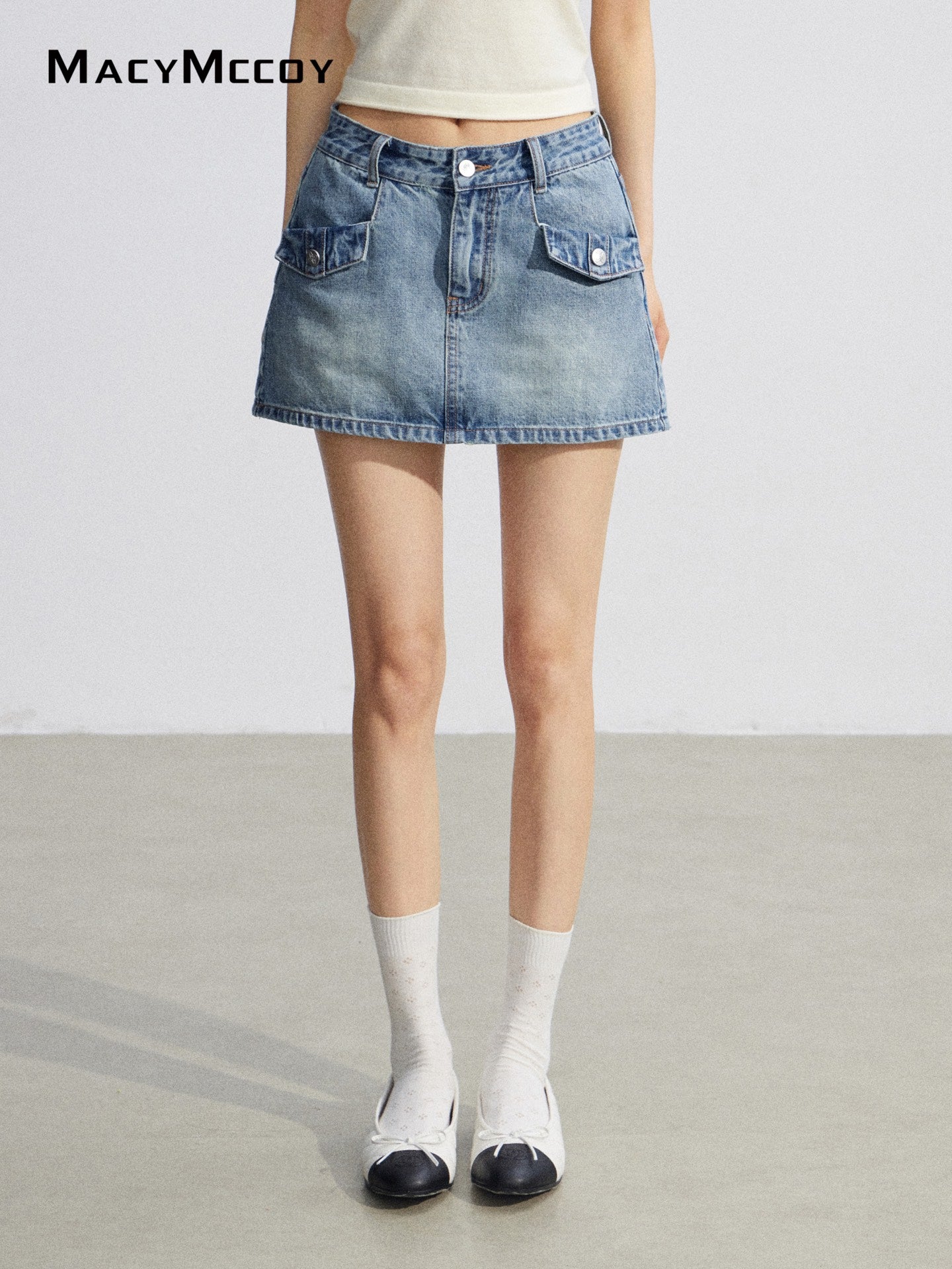 MacyMccoy MMC2026075 Denim Skort