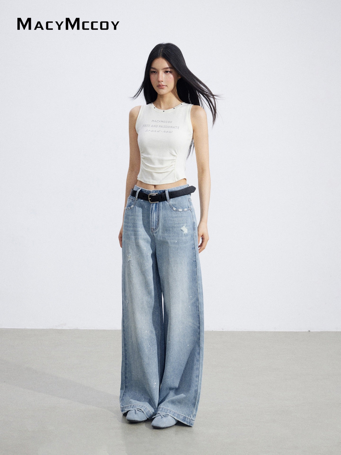 MacyMccoy MMC2026062 Starry Wide Leg Denim Pants