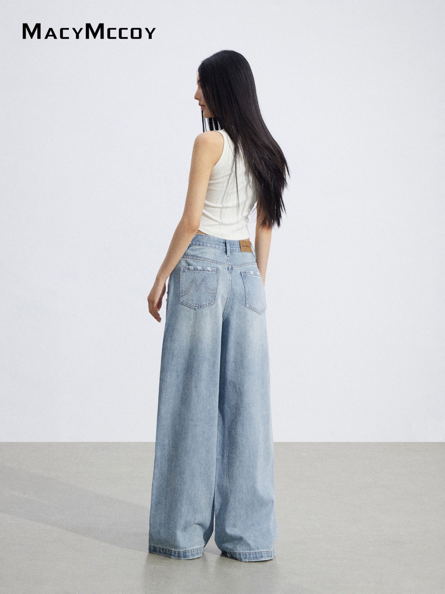MacyMccoy MMC2026062 Starry Wide Leg Denim Pants