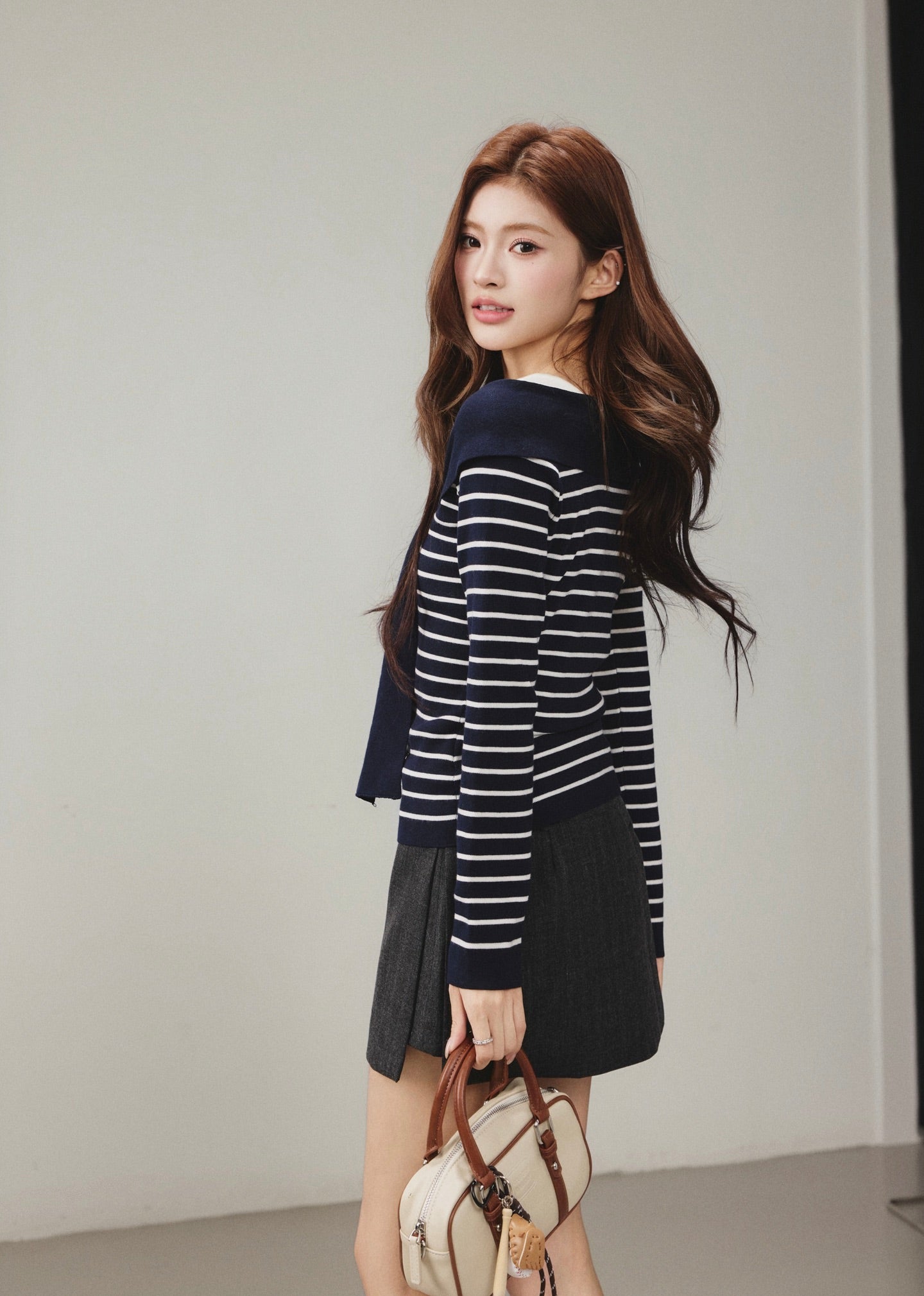 OTEBANBASS OTE260801 Knit Top with Stripe Pattern(2color)