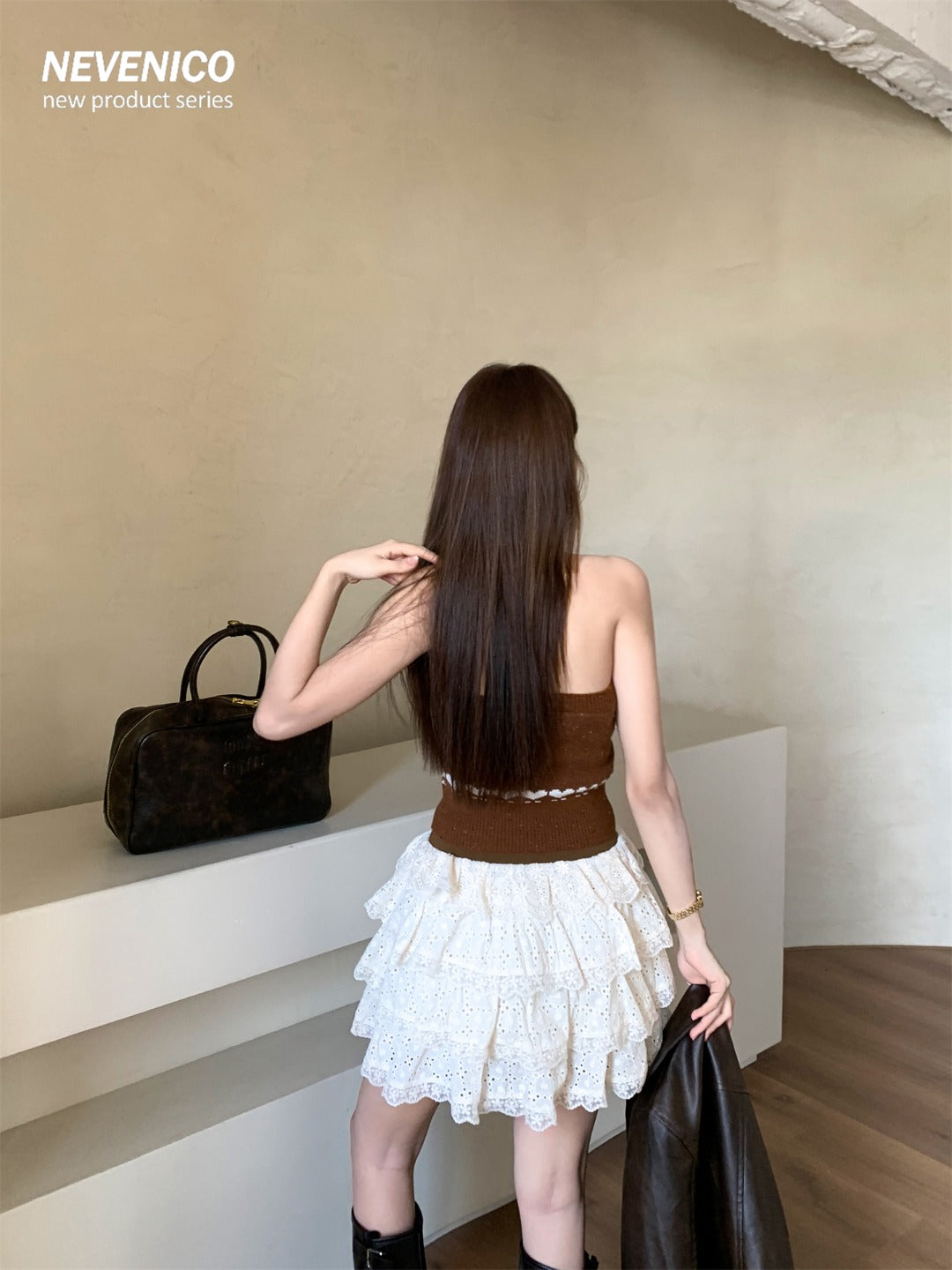 NeveNico SALE NN2509027 Sequin Halter Backless Tank