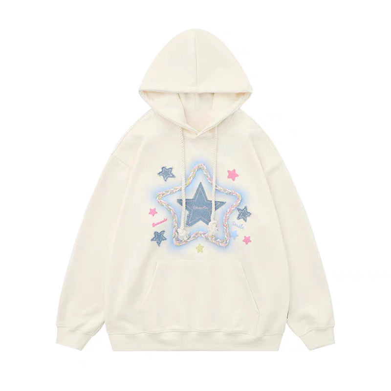 NeveNico SALE NN2509029 Star Patch Hoodie
