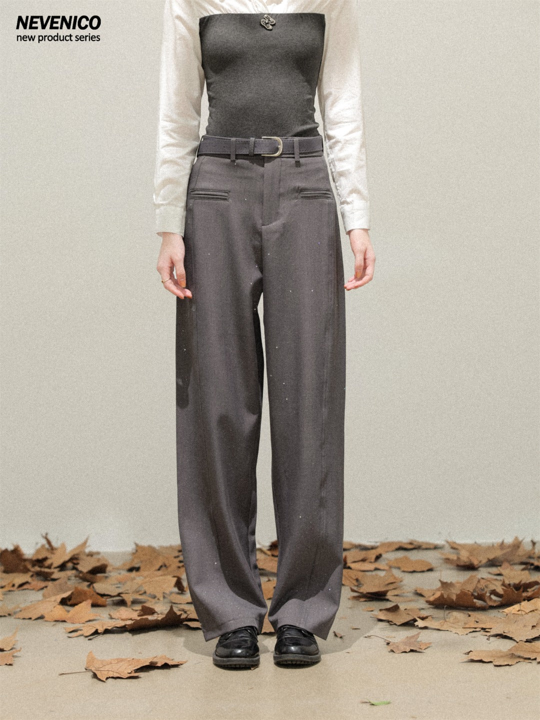 NeveNico SALE NN2510004 Sequin Straight-Leg Pants