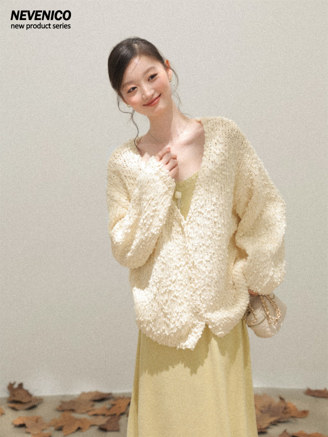 NeveNico SALE NN2510018 Chunky Hand-Crochet Cardigan