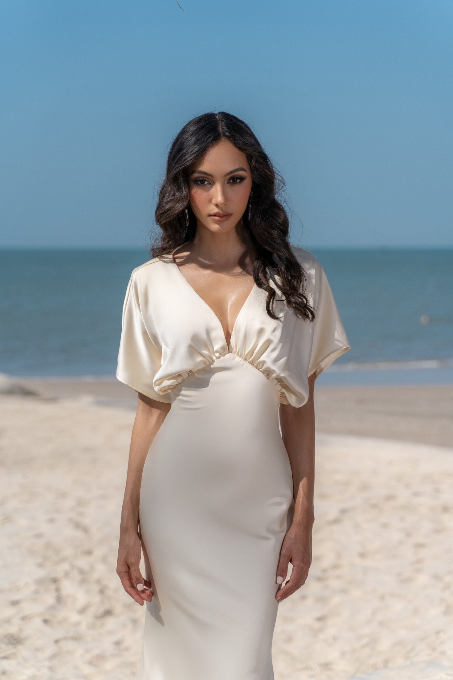 KISSERINE SIREN SILK DRESS(3color)
