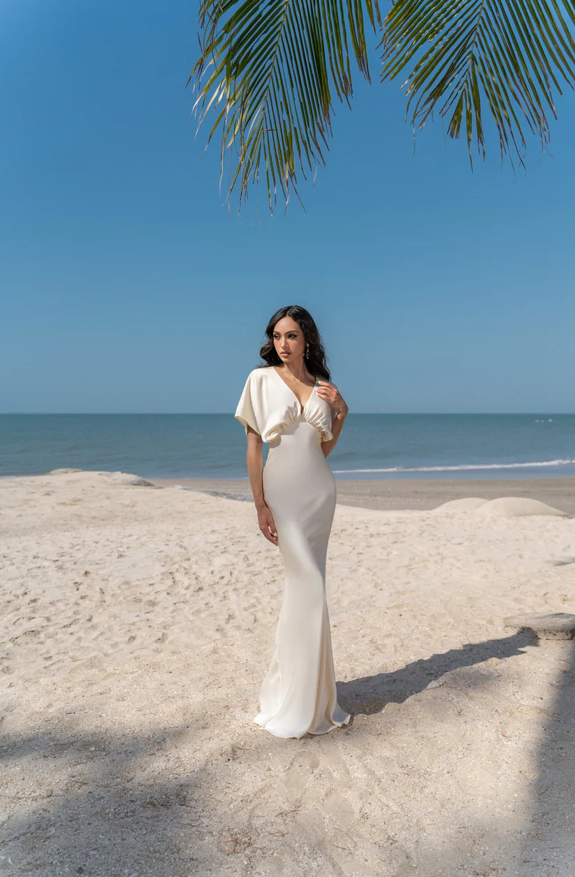 KISSRINE SIREN SILK DRESS(4color)