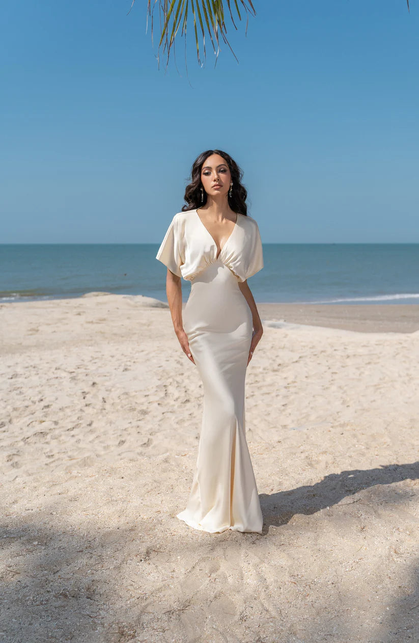 KISSRINE SIREN SILK DRESS(4color)