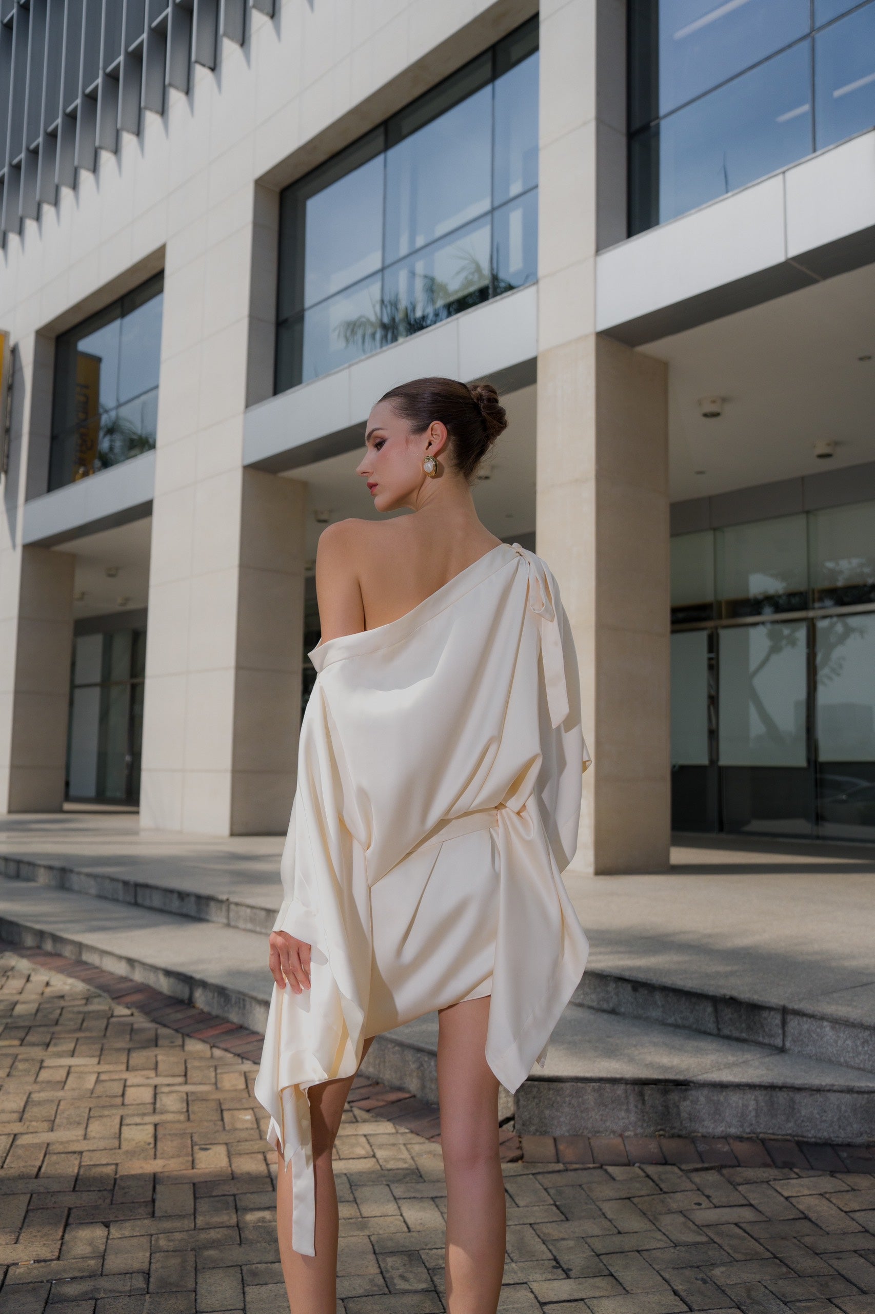 KISSERINE IN-STOCK SABRINA SILK DRESS