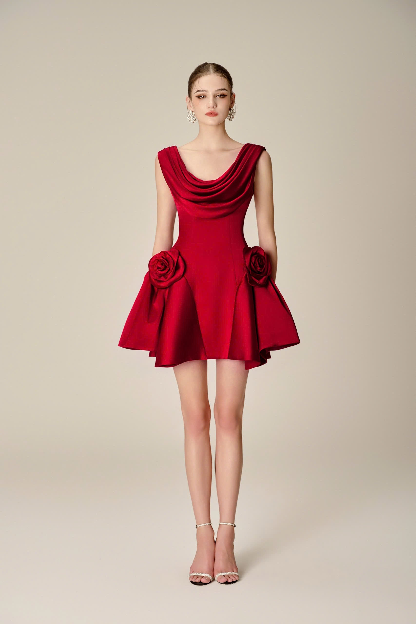 Nhat VY HERSLAY DRESS – Burgundy