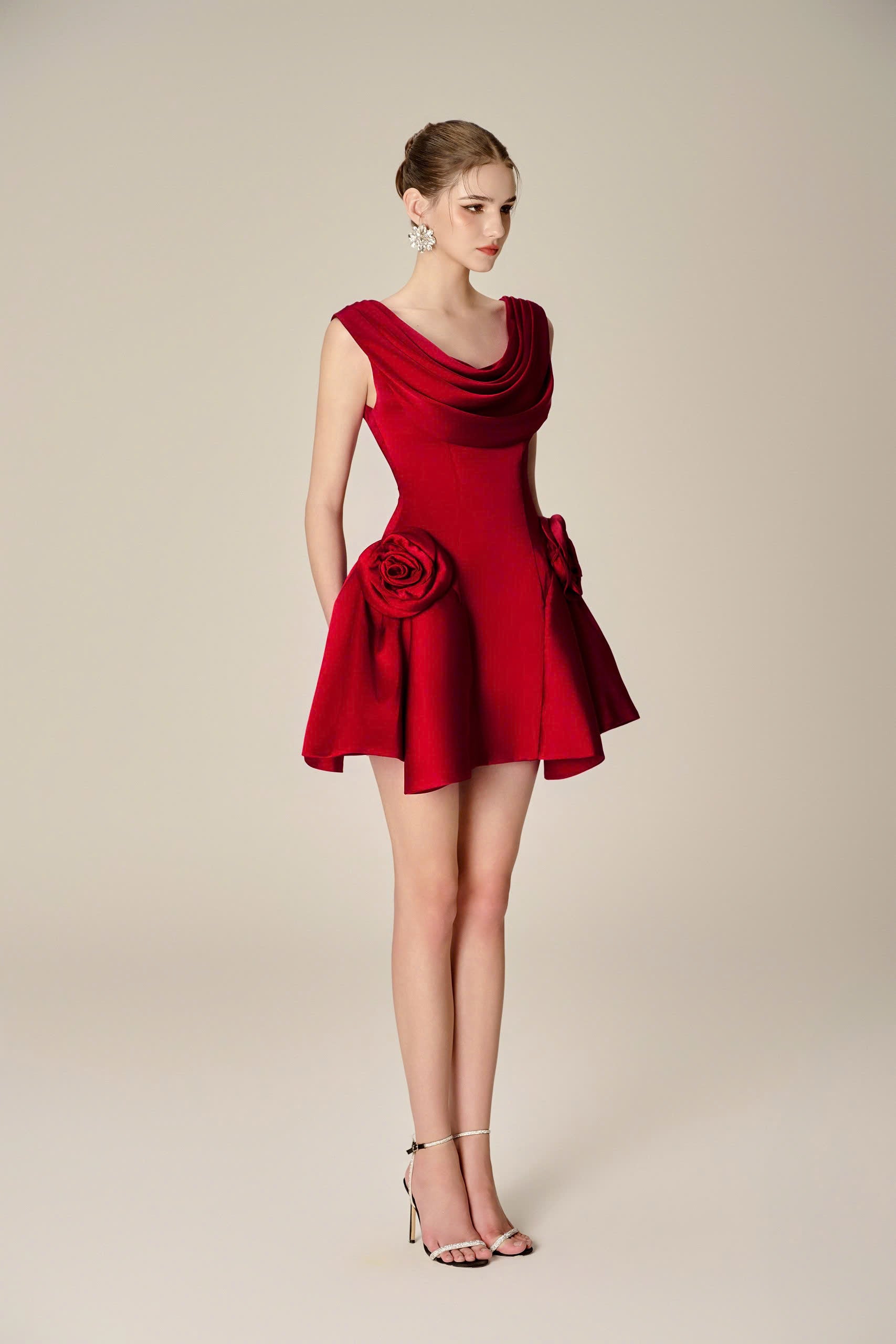 Nhat VY HERSLAY DRESS – Burgundy