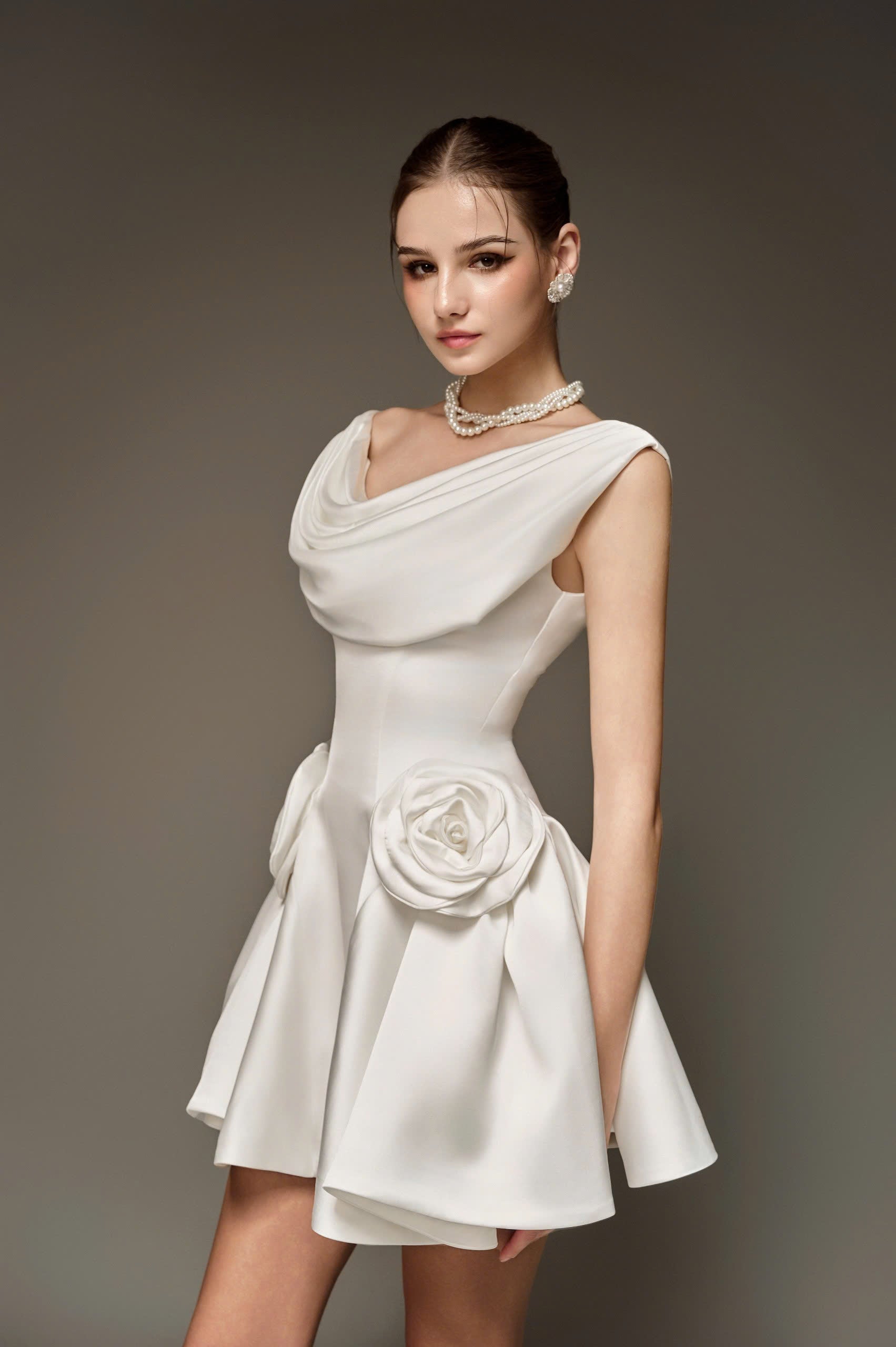 Nhat VY HERSLAY DRESS – White