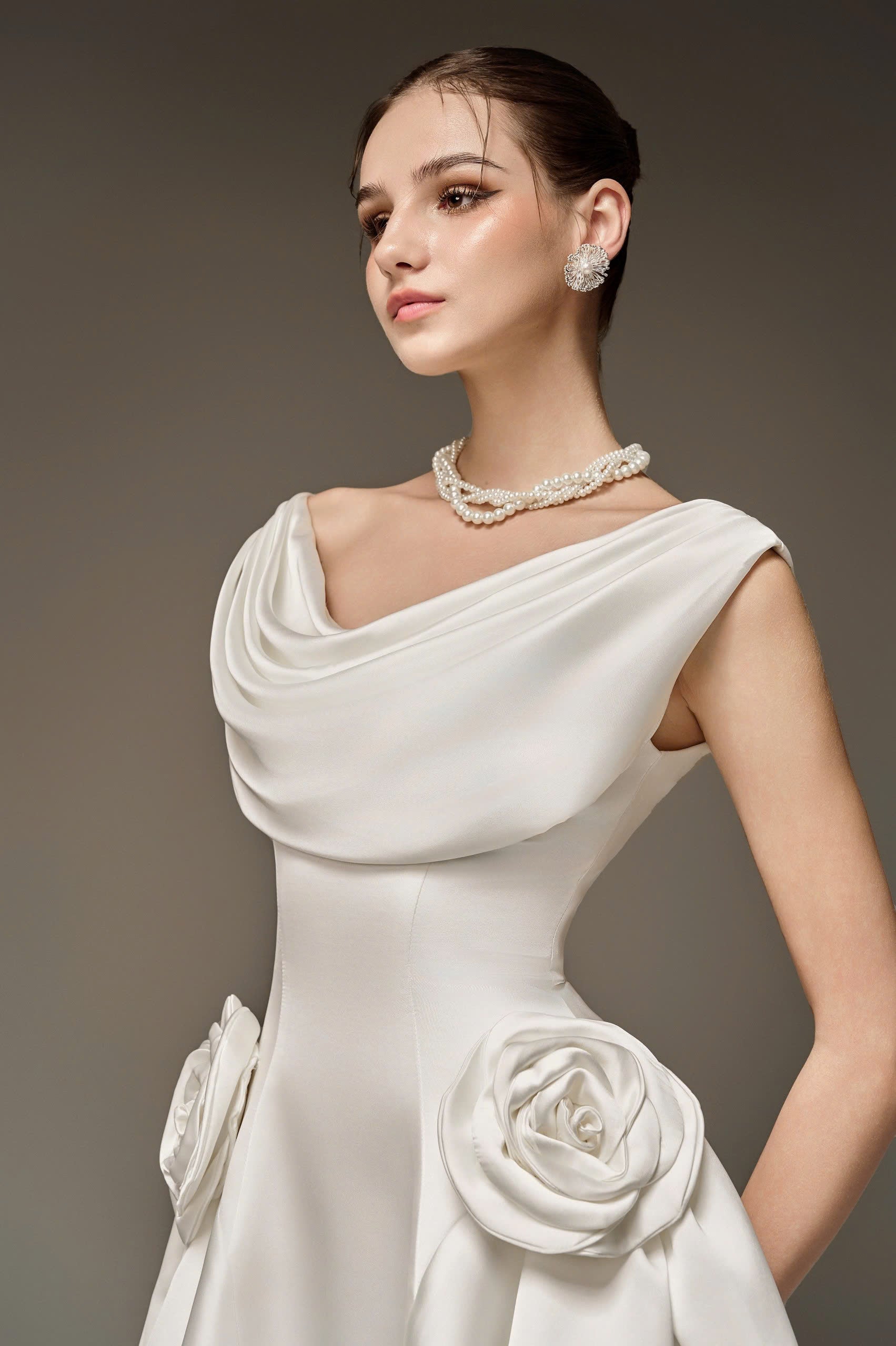 Nhat VY HERSLAY DRESS – White
