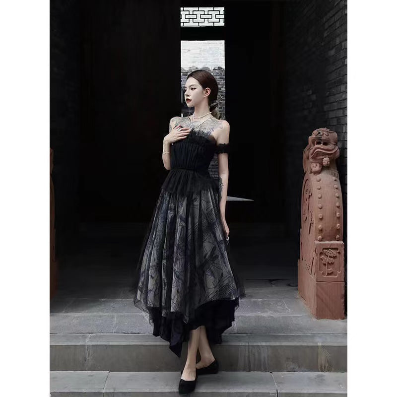 By Cookie H" clown play "leaf tube dress