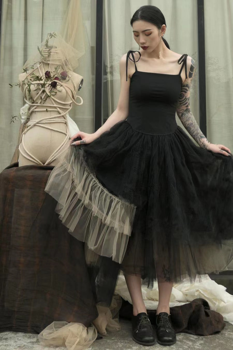 By Cookie H "Xiomara" slip yarn dress
