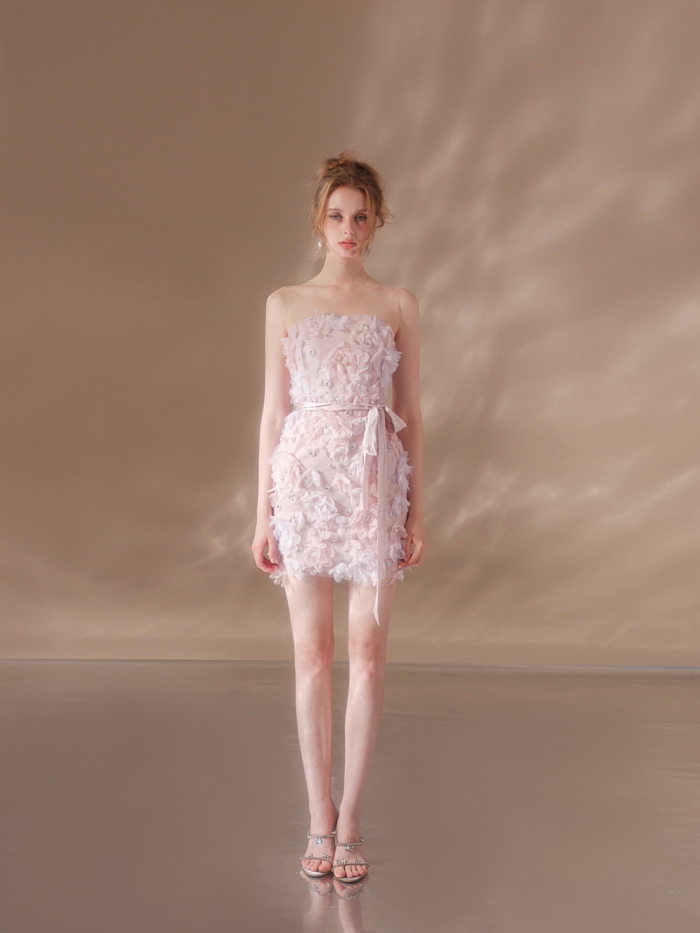 wardrobes by chen pink flower cake dress