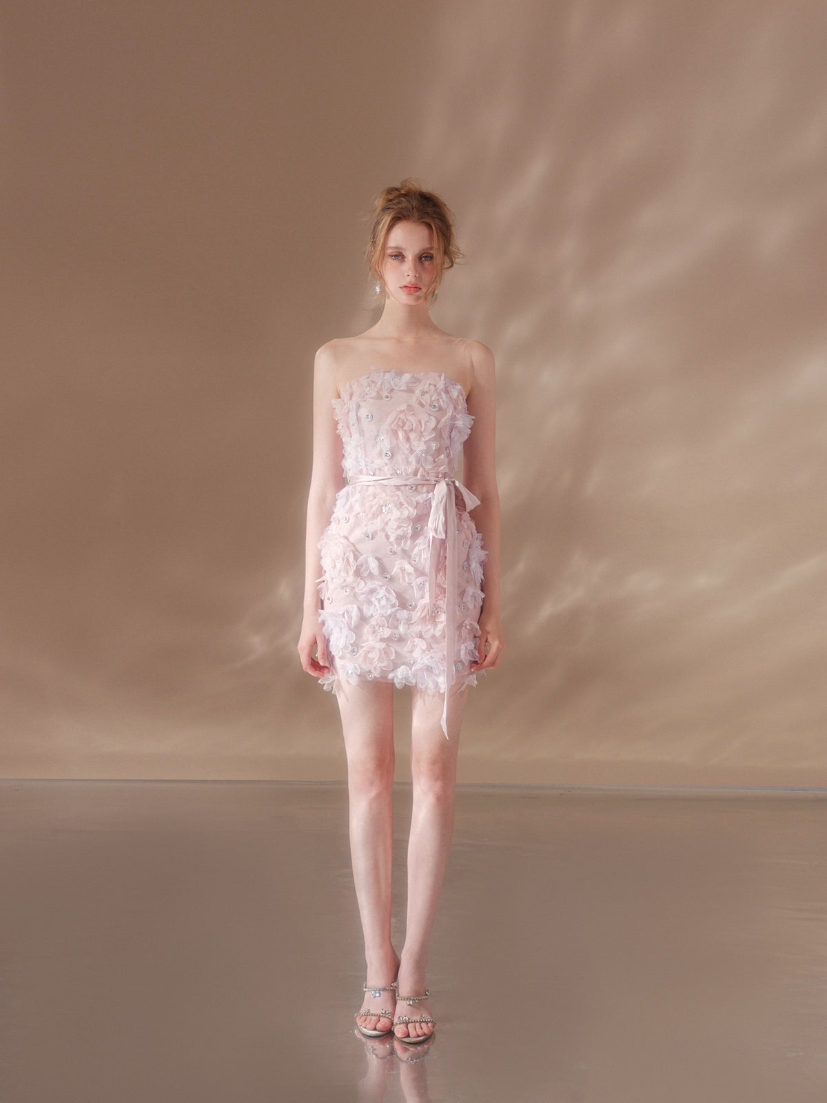 wardrobes by chen pink flower cake dress