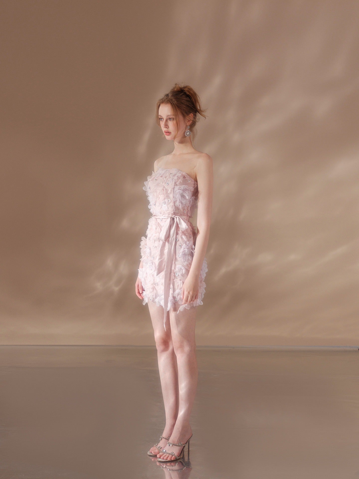wardrobes by chen pink flower cake dress