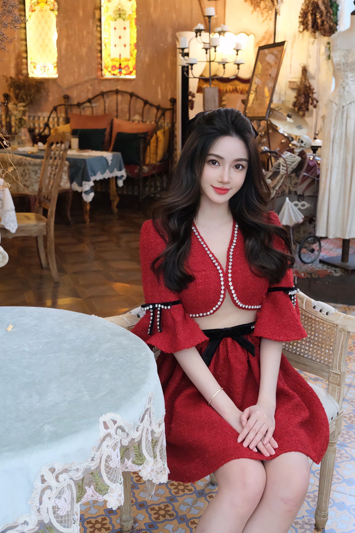 Masion Wester Paris Red princess Dress