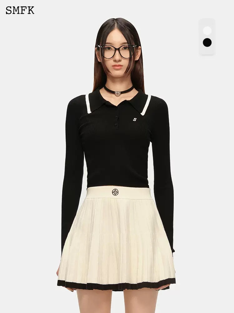 SMFK Compass Vintage Polo Neck Knit