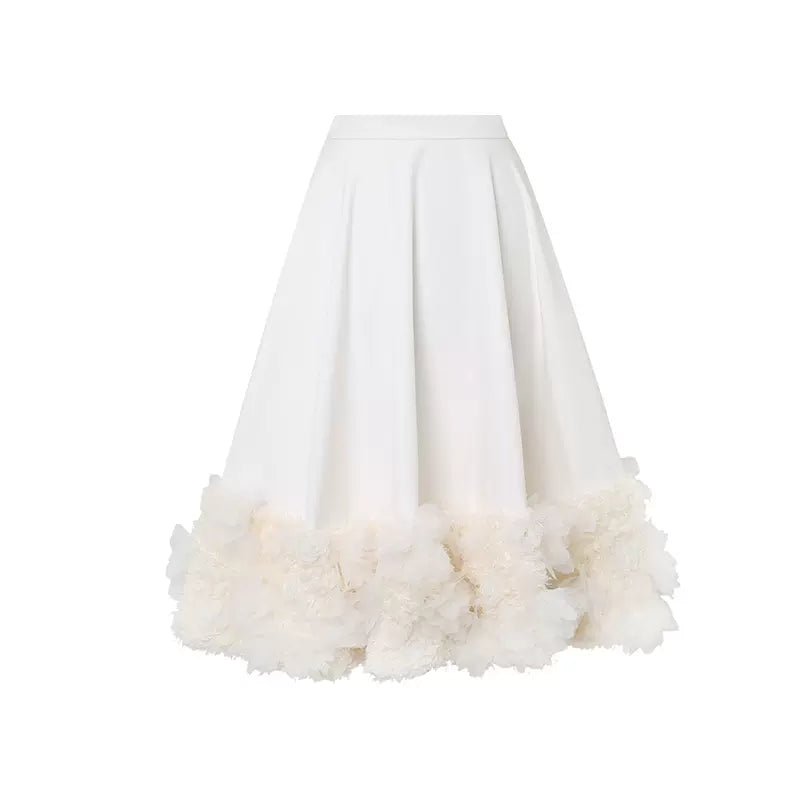 Masion Wester 3D Flower Skirt Set