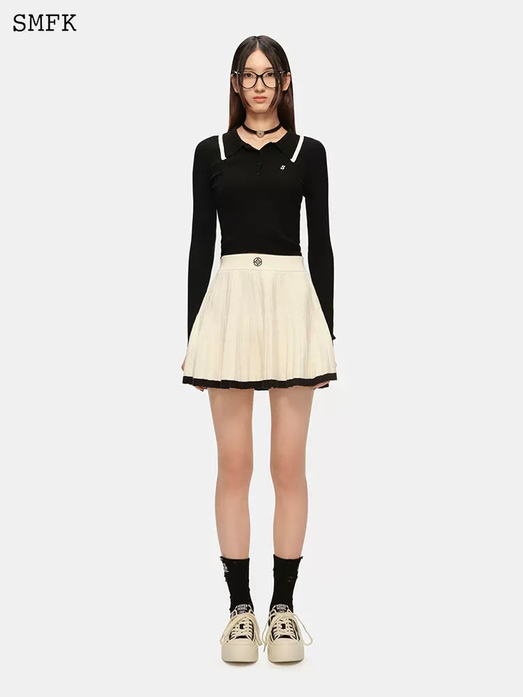 SMFK Compass Vintage Polo Neck Knit