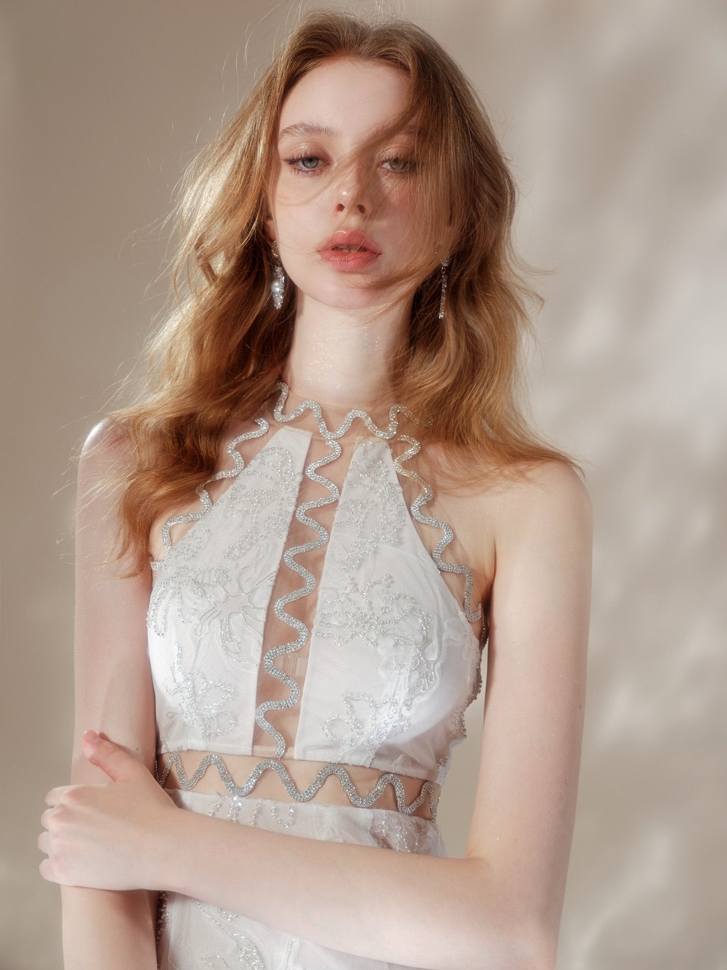 wardrobes by chen white lace neck hanging fairy dress