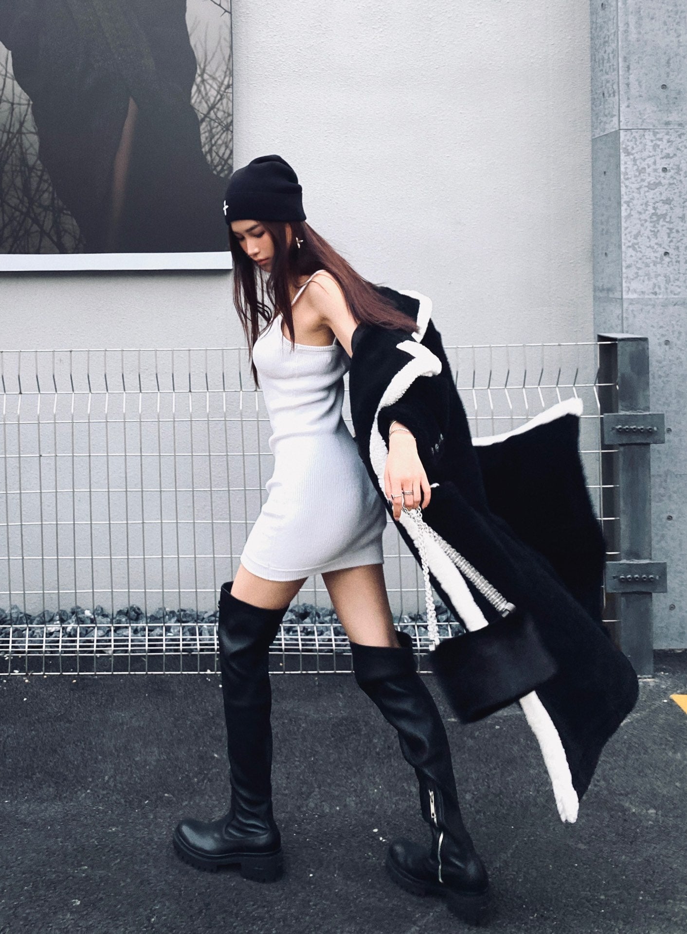 SMFK cashmere knit dress