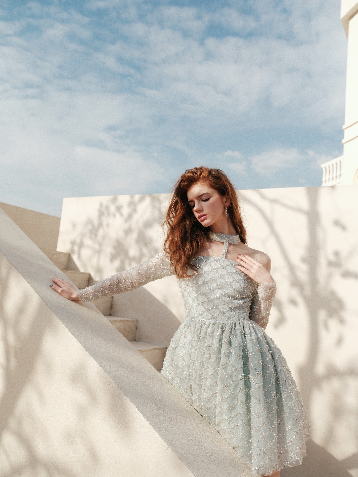wardrobes by chen embroidered sequin princess skirt
