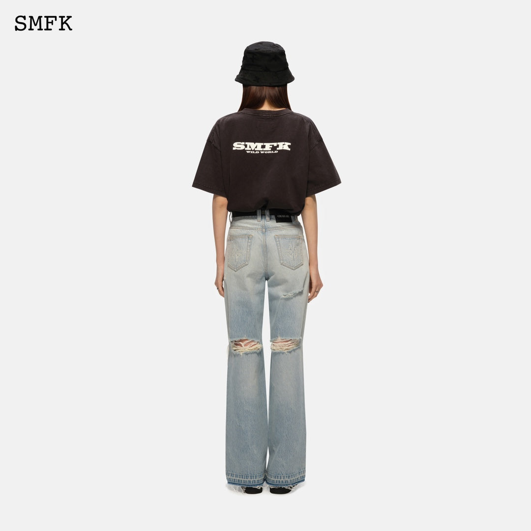 SMFK Model Oversized Vintage Loose Tee