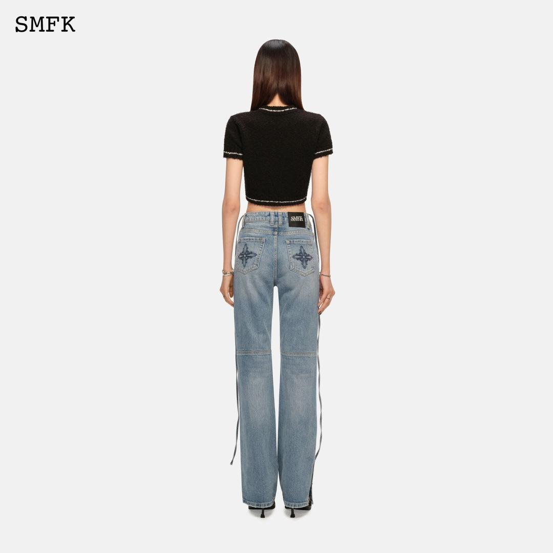 SMFK Compass Vintage Knitted Short Tee