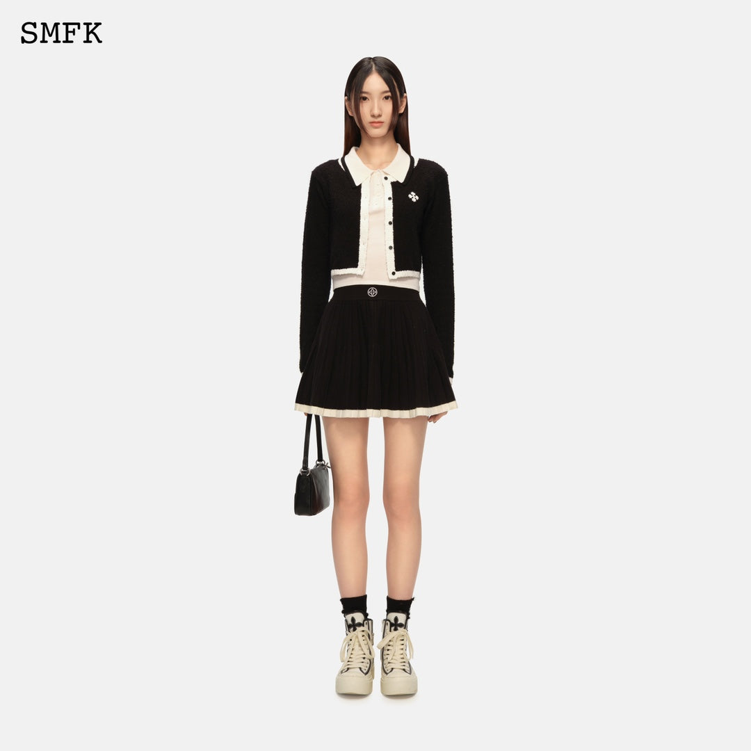 SMFK Compass Contrast knit cardigan