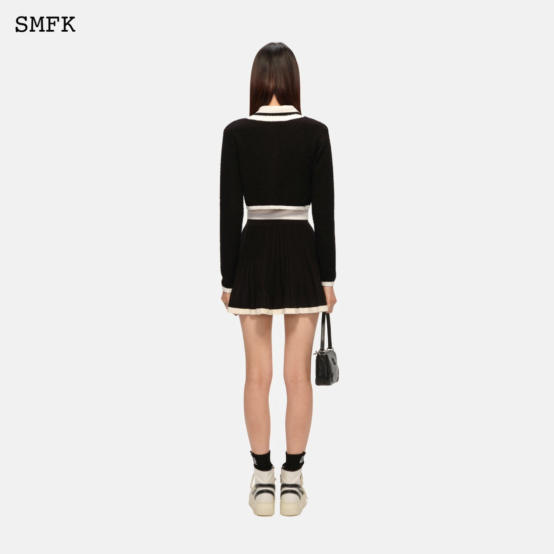 SMFK Compass Contrast knit cardigan