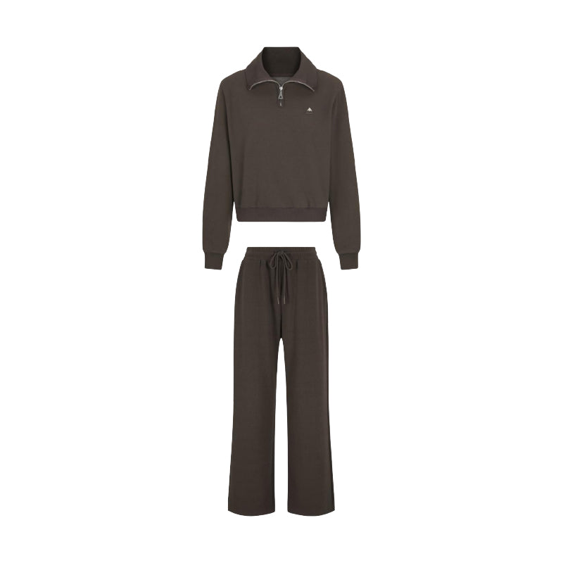 EDGII ED50AW16002&amp;ED50AW16006 Half zip hoodie + sweatpants set