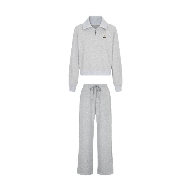 EDGII ED50AW16002&amp;ED50AW16006 Half zip hoodie + sweatpants set
