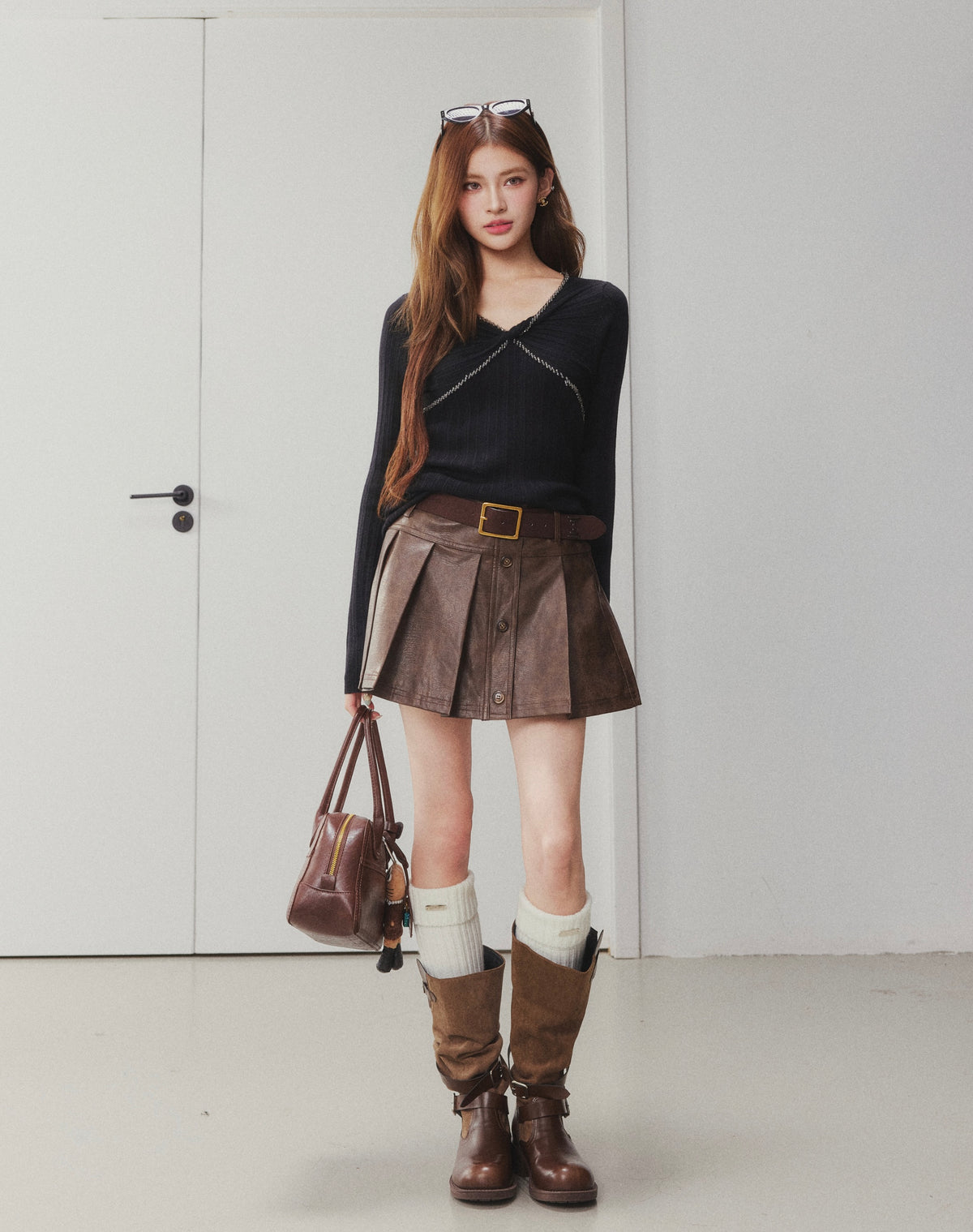 OTEBANBASS Ote260923 Beaded Twist Knot Knit Top