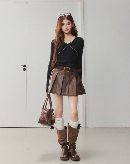 OTEBANBASS Ote260923 Beaded Twist Knot Knit Top