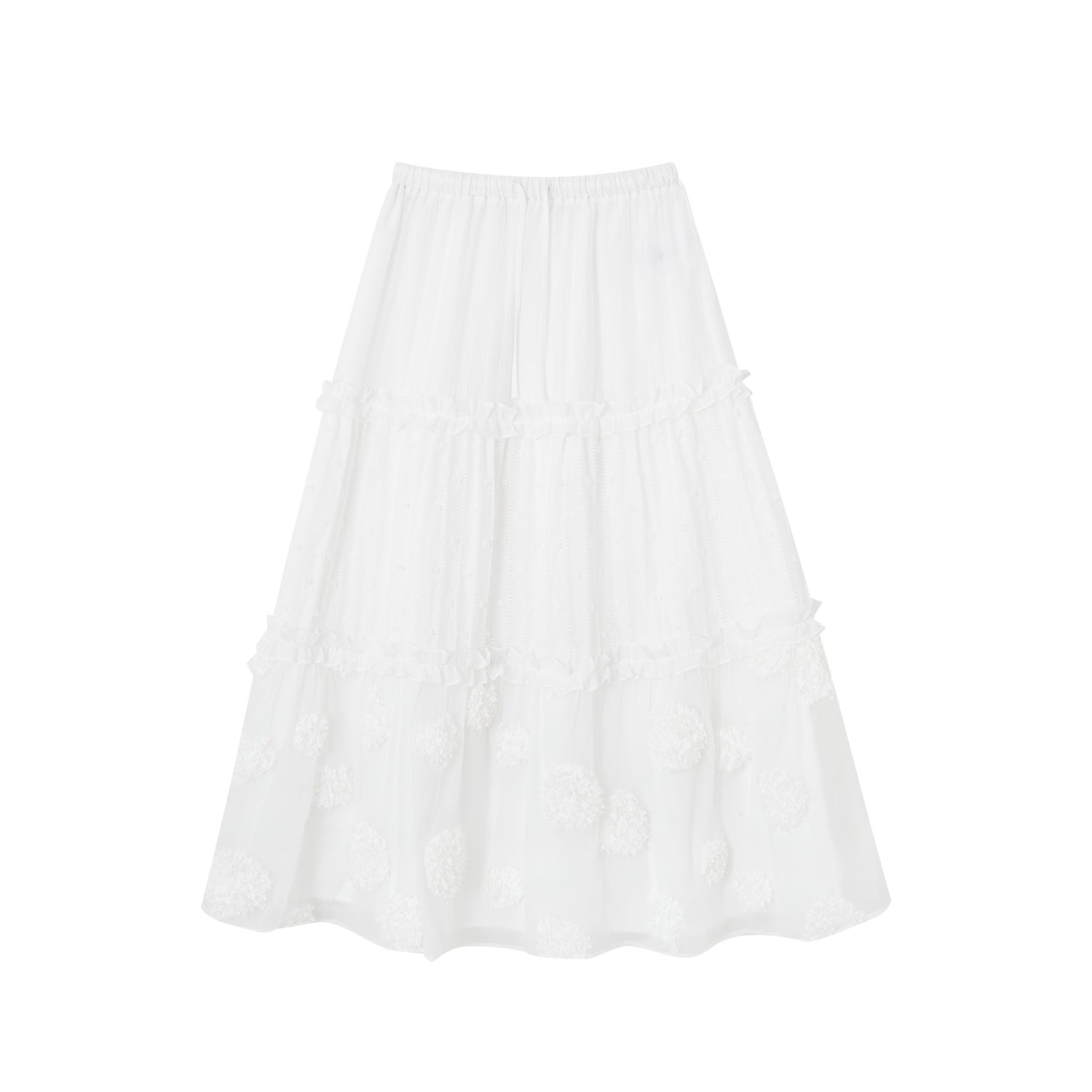 SOMESOWE S2508102 Multi layered fluffy skirt