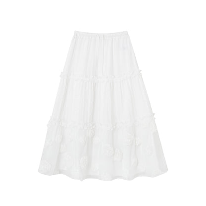 SOMESOWE S2508102 Multi layered fluffy skirt