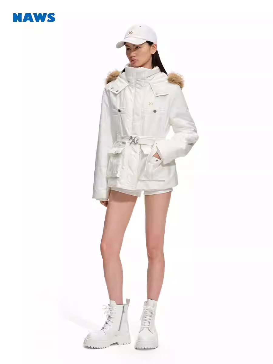 NAWS Polar Collection Slim-Fit Stand-Collar Jacket in Cargo Style