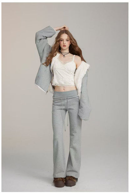 VIA PITTI V24DP237 Wide-waisted slacks