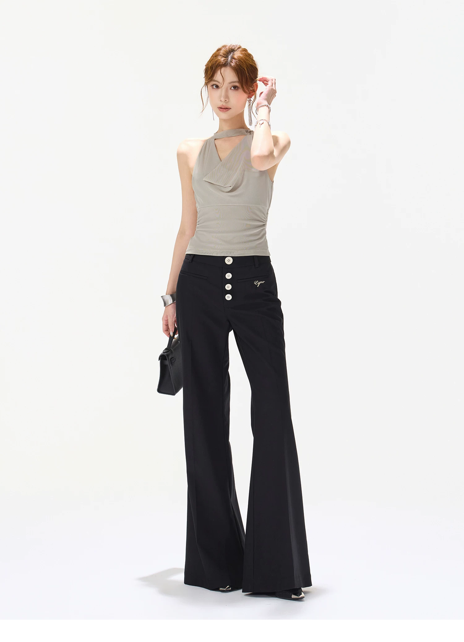 CYNR High Waist Bootcut Pants