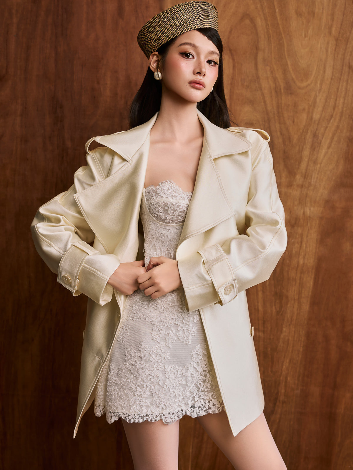 COLIN AK Cream Coat