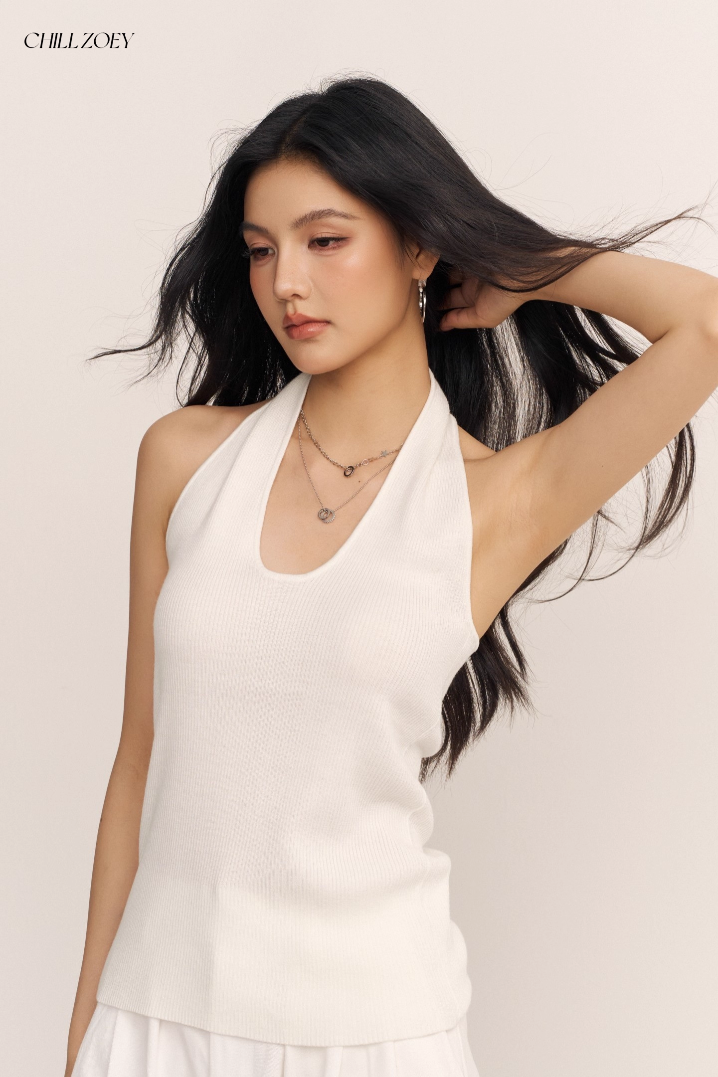 Chill Zoey M690277 Ethereal White Knit Set(SEPERATE)