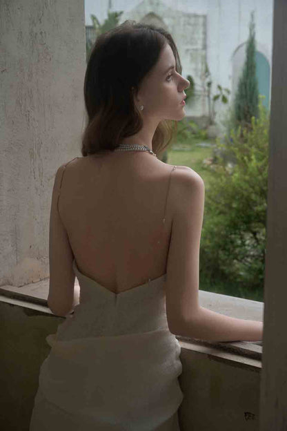 Crow Crew White dark patten camisole dress
